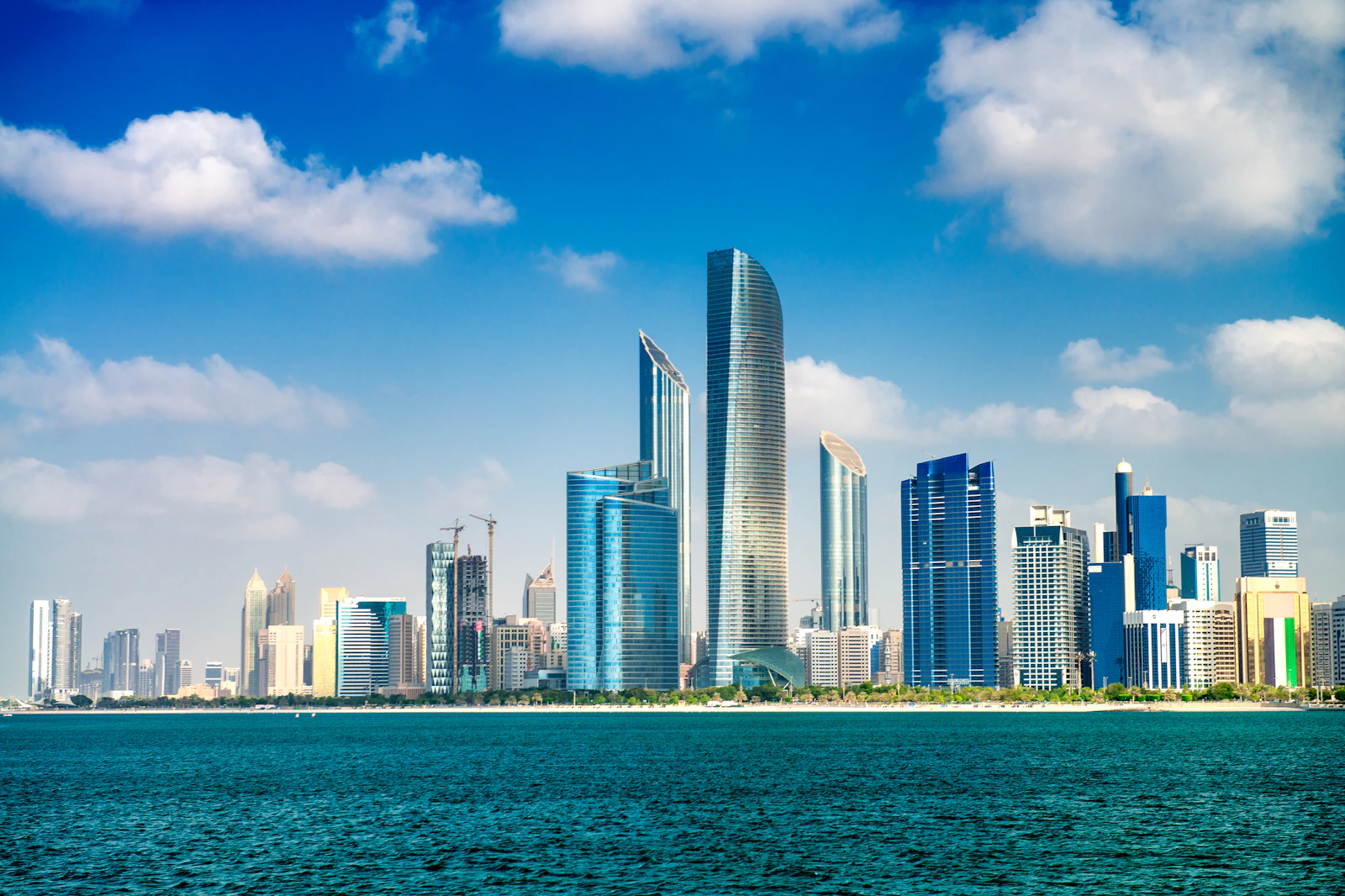 Abu Dhabi waterfront skyline