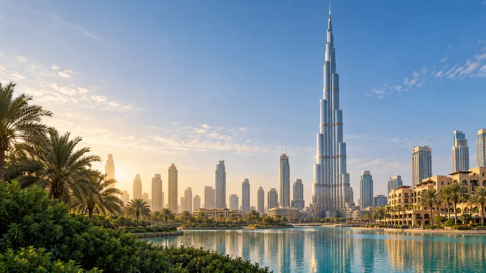 Illustration of the Burj Khalifa area